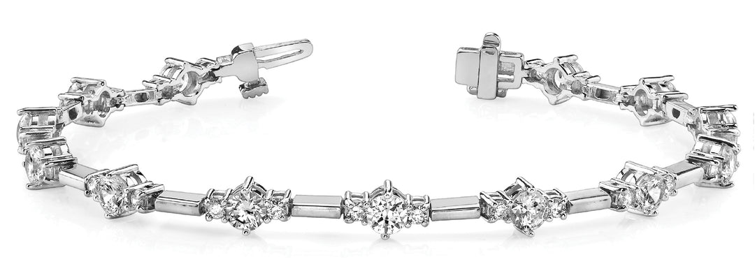 Multi-Gold Diamond Fashion Bracelet