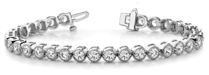 52 Diamond In-Line Prong Set Bracelet