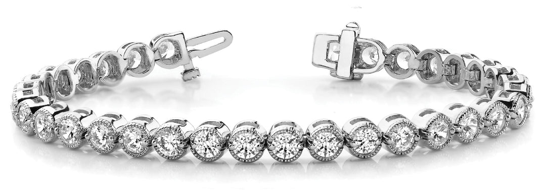 54 Diamond In-Line Prong Set Bracelet