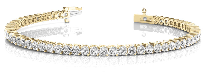 14K Yellow Gold 1 CT Diamond In-Line Bracelet