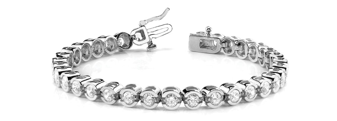 Diamond Bezel Set Line Bracelet