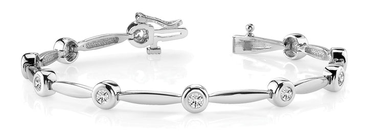 Diamond Round Multi-Stone Fashion Bracelet