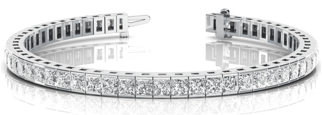 Multi-Diamond Square Fashion Bracelet