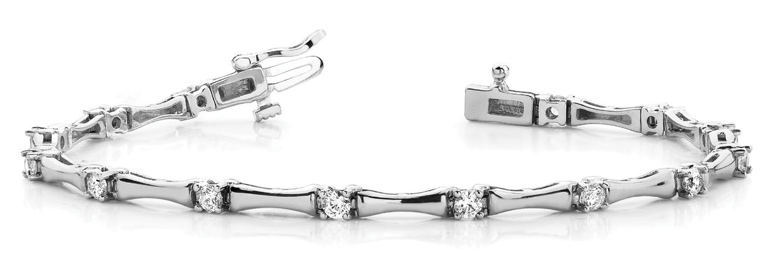 Multi-Diamond Fashion Bracelet