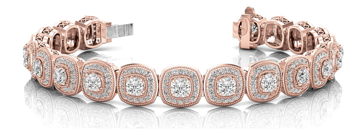 Rose Gold Diamond Tennis Bracelet | 5.63 ctw