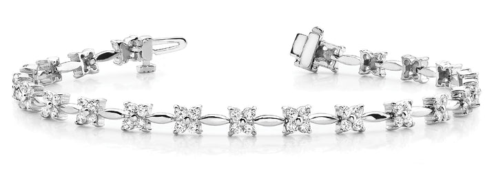 Multi-Diamond Fashion Tennis Bracelet
