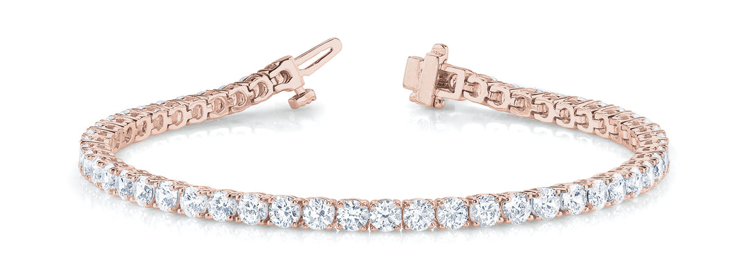14K Rose Gold Diamond Fashion Bracelet