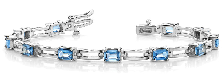 Diamond Emerald Cut Bracelet