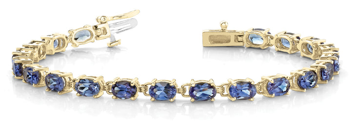 14K Yellow Gold Diamond Fashion Bracelet