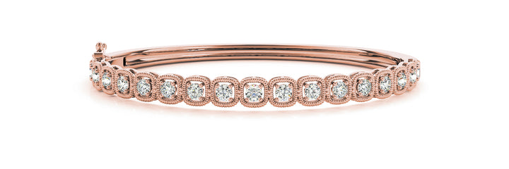 14K Rose Gold 1ctw Diamond Fashion Bracelet