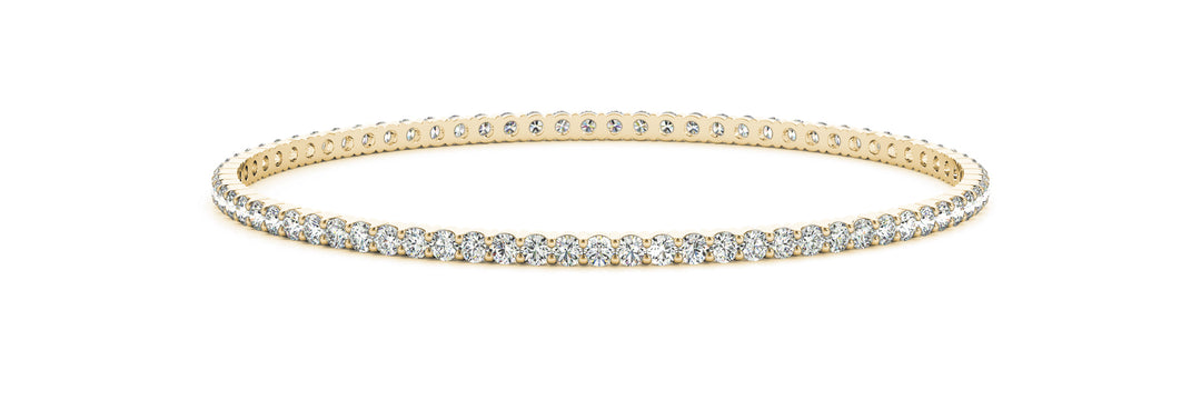 14K Yellow Gold Round Diamond Fashion Bracelet