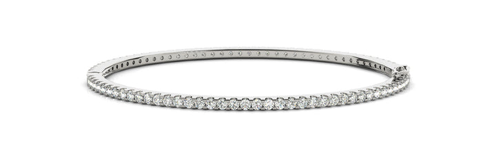 Multi-Diamond Traditional Gold Bangle