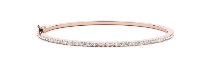 Rose Gold 7/8 ct Diamond Fashion Bangle Bracelet