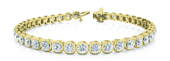 14K Yellow Gold 5.94 CT Diamond Line Bracelet