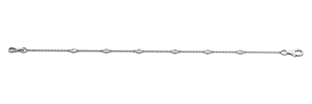 Round Diamond Chain Link Bracelet