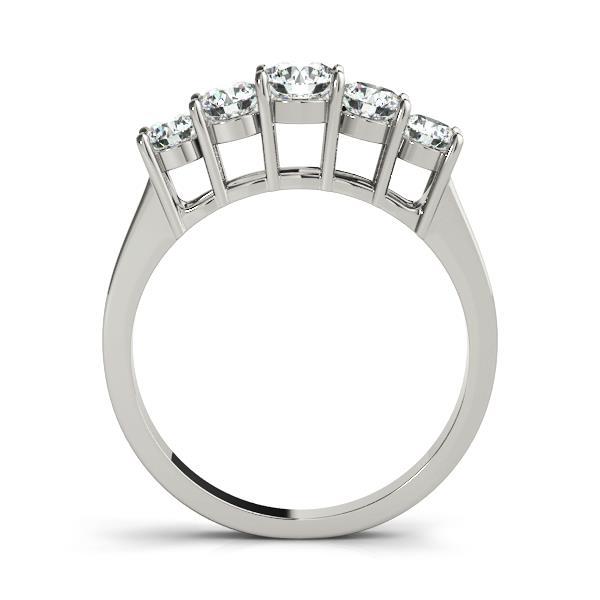 Round Diamond Wedding Ring | Multi-Stone Design