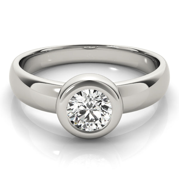 1.0 CT Round Diamond Solitaire Engagement Ring