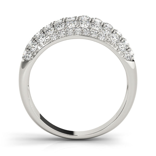 Round Diamond Pave Wedding Ring