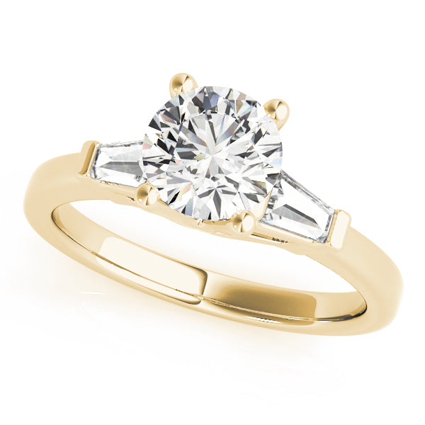 14K Yellow Gold Diamond Engagement Ring 0.7 ctw