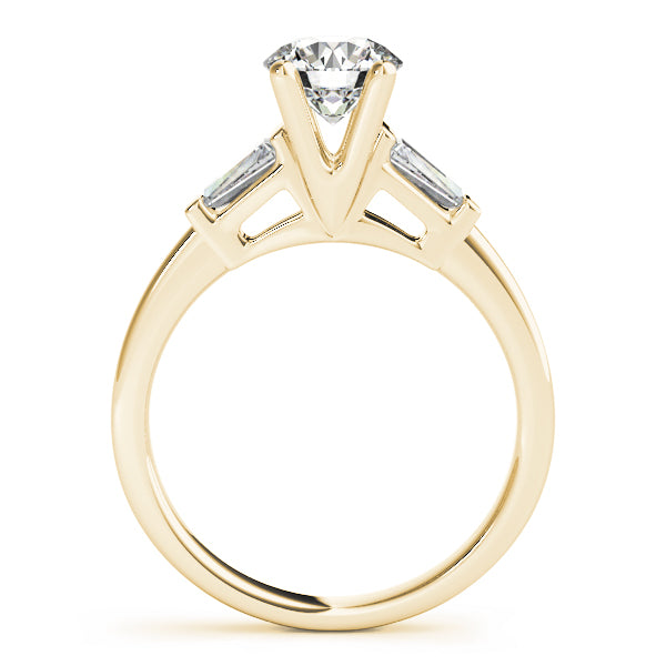14K Yellow Gold Diamond Engagement Ring 0.7 ctw
