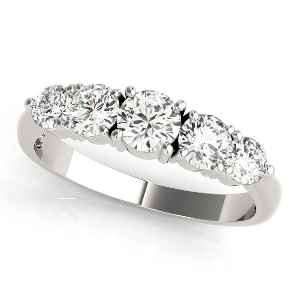 Diamond Wedding Ring with Round Stones