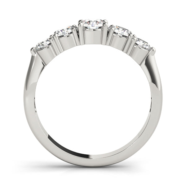 Diamond Wedding Ring with Round Stones