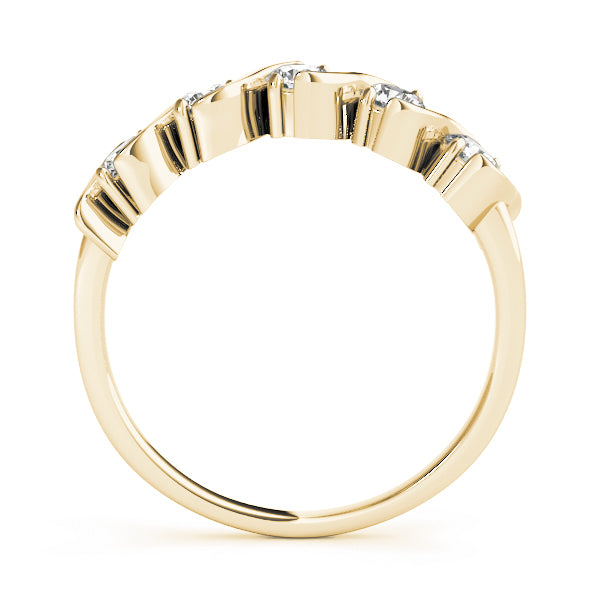 14K Yellow Gold 5-Stone Diamond Wedding Ring