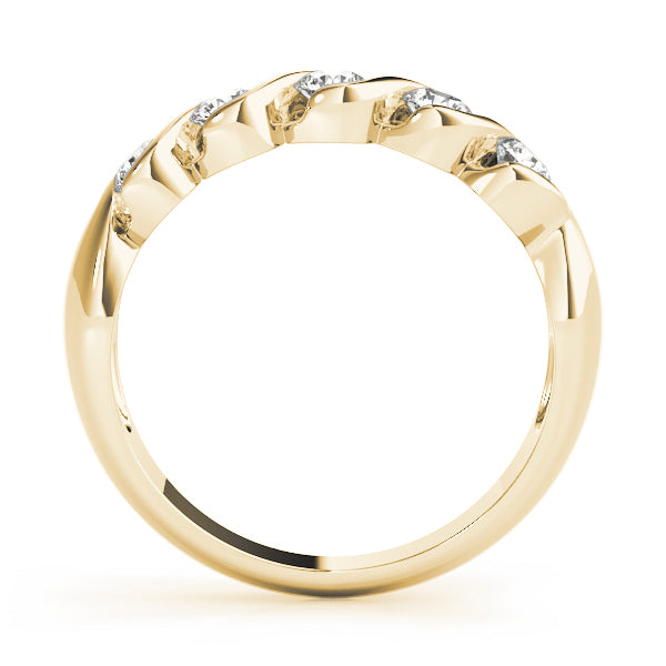14K Yellow Gold 5-Stone Diamond Wedding Ring