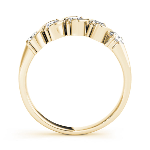 14K Yellow Gold 5-Stone Diamond Wedding Ring