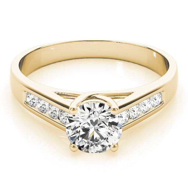 18K Yellow Gold 1 CT Diamond Trellis Engagement Ring