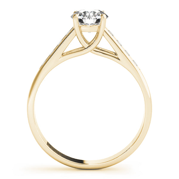 18K Yellow Gold 1 CT Diamond Trellis Engagement Ring