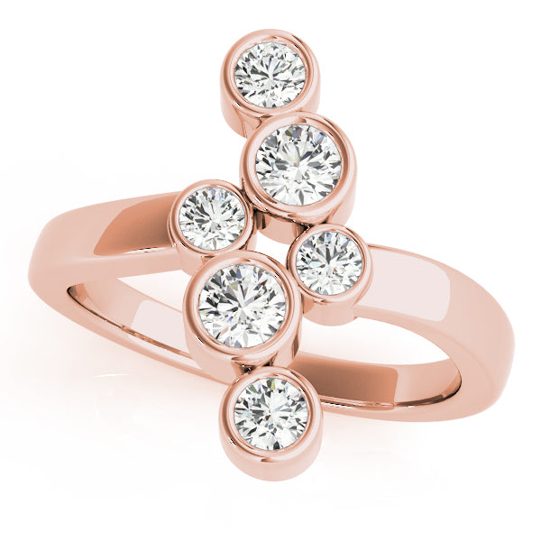 Rose Gold Lab Diamond Right Hand Fashion Ring