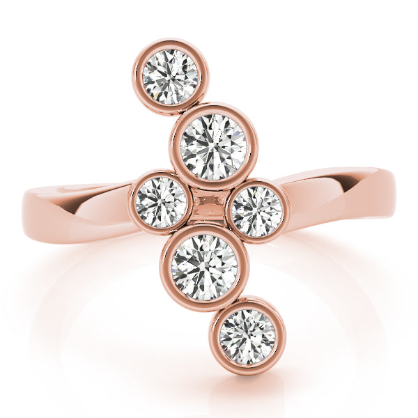 Rose Gold Lab Diamond Right Hand Fashion Ring