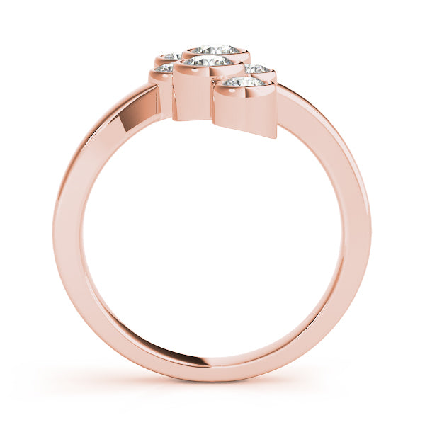 Rose Gold Lab Diamond Right Hand Fashion Ring