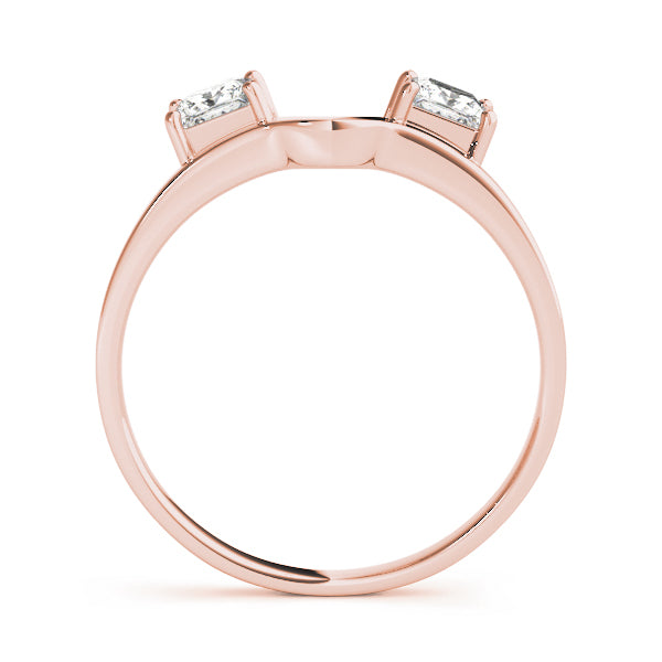 14K Rose Gold 0.87 CT Diamond Wedding Band