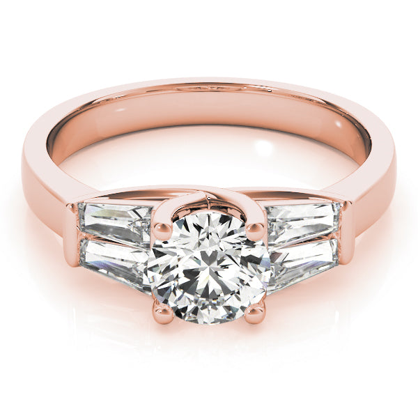 14K Rose Gold Diamond Engagement Ring 1.28 ctw