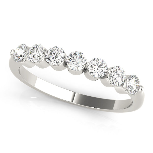 7-Stone Round Diamond Wedding Band