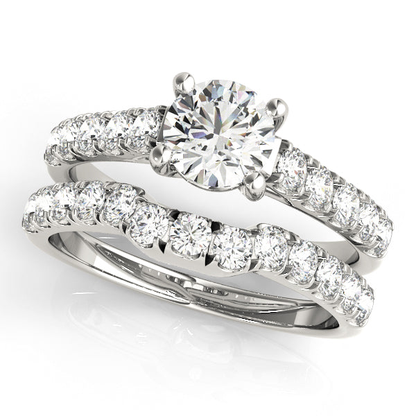 Round Diamond Trellis Engagement Ring