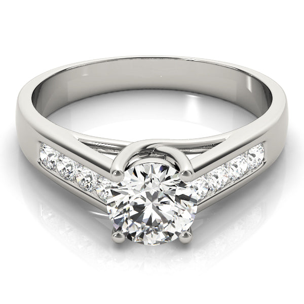 Round Diamond Trellis Engagement Ring