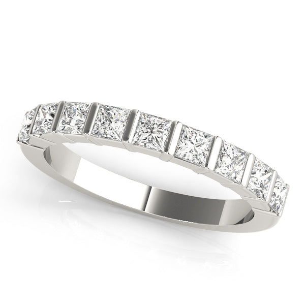 Princess Diamond 9-Stone Wedding Ring