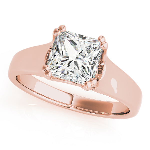 18K Rose Gold 0.26 CT Diamond Solitaire Ring