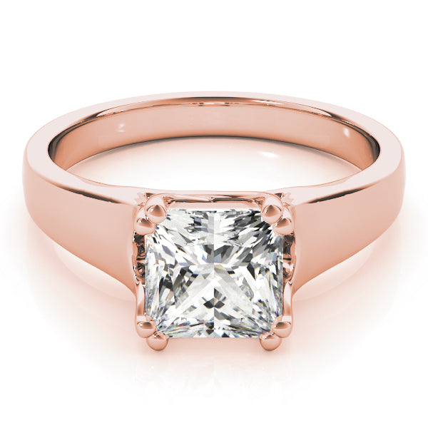 18K Rose Gold 0.26 CT Diamond Solitaire Ring