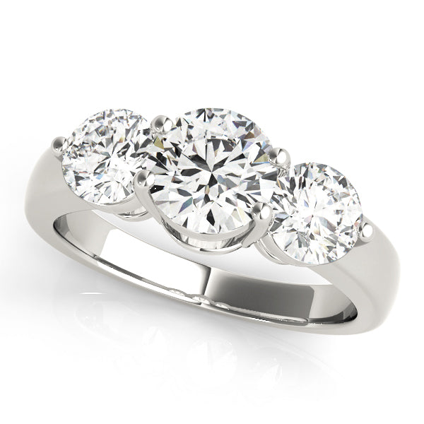 1.5 CTW Round Diamond Three Stone Ring