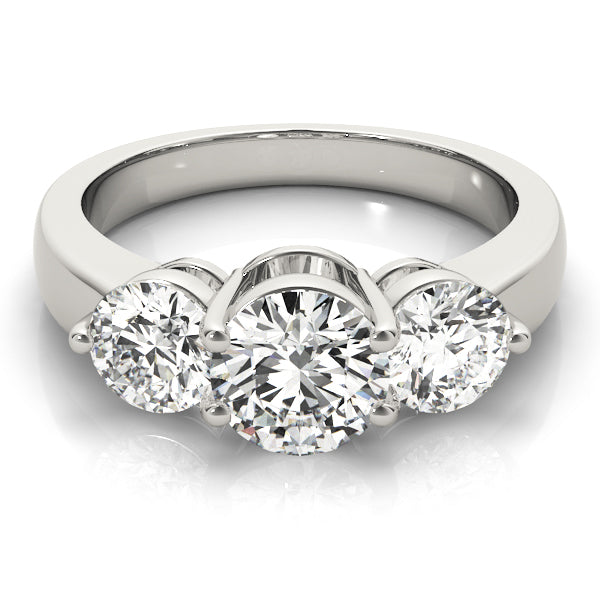 1.5 CTW Round Diamond Three Stone Ring