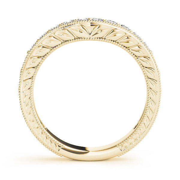14K Yellow Gold Multi-Diamond Wedding Ring