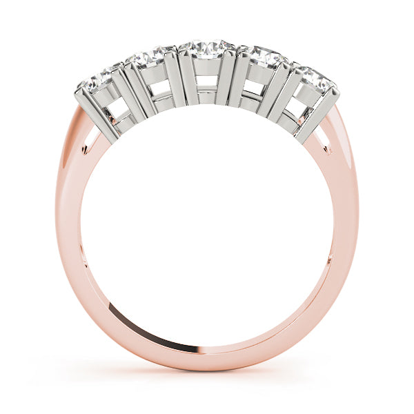Rose Gold Diamond Wedding Ring | 0.62 ctw