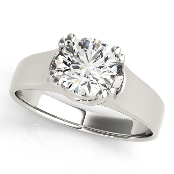 1.0 CT Round Diamond Solitaire Engagement Ring