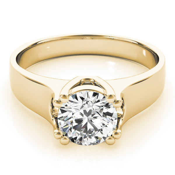 18K Yellow Gold 1 CT Diamond Engagement Ring