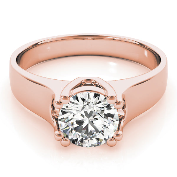 14K Rose Gold 1 CT Diamond Engagement Ring