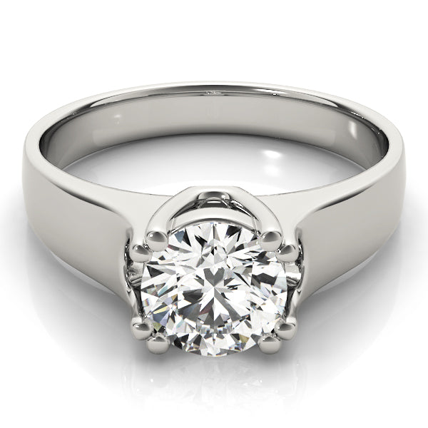 1.0 CT Round Diamond Solitaire Engagement Ring